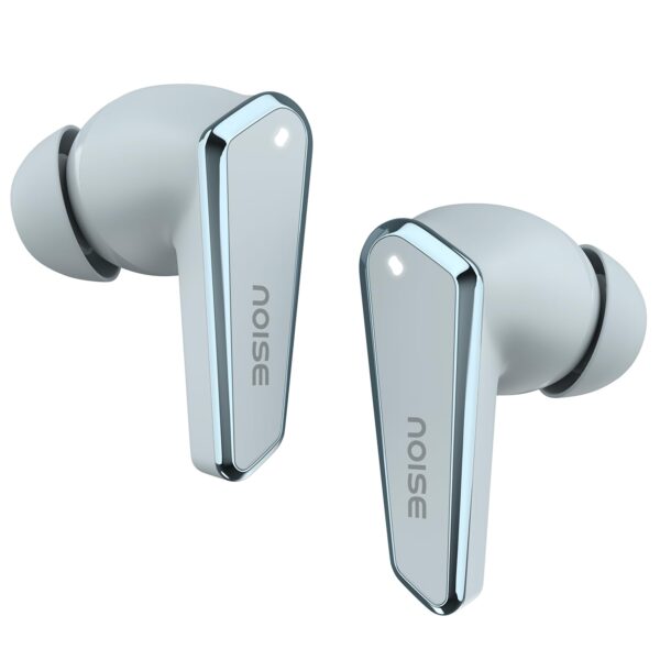 Noise Buds N1 in-Ear True Wireless Earbuds with Chrome Finish, 40H of Playtime, Quad Mic with ENC, Ultra Low Latency (Up to 40 Ms), Instacharge (10 Min=120 Min), BT V5.3 (Ice Blue)