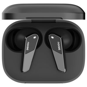 Noise Buds N1 Pro in-Ear Truly Wireless Earbuds with Metallic Finish, ANC(Upto 30dB), 60H of Playtime, Dual Pairing, Instacharge(10 min=200 min), BT v5.3(Chrome Black)